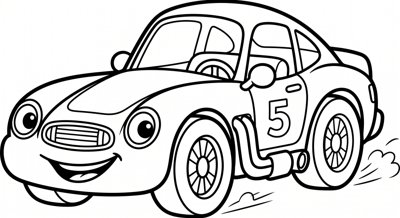 Voiture course enfant
